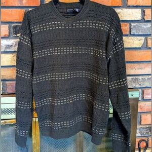 Green Striped Grandpa Sweater